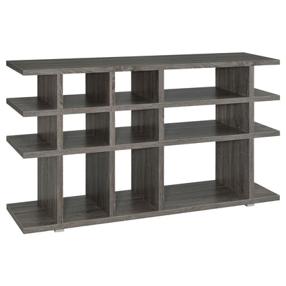 Santos Weathered Gray 3-Tier Bookcase - 800359 - Bien Home Furniture &amp; Electronics