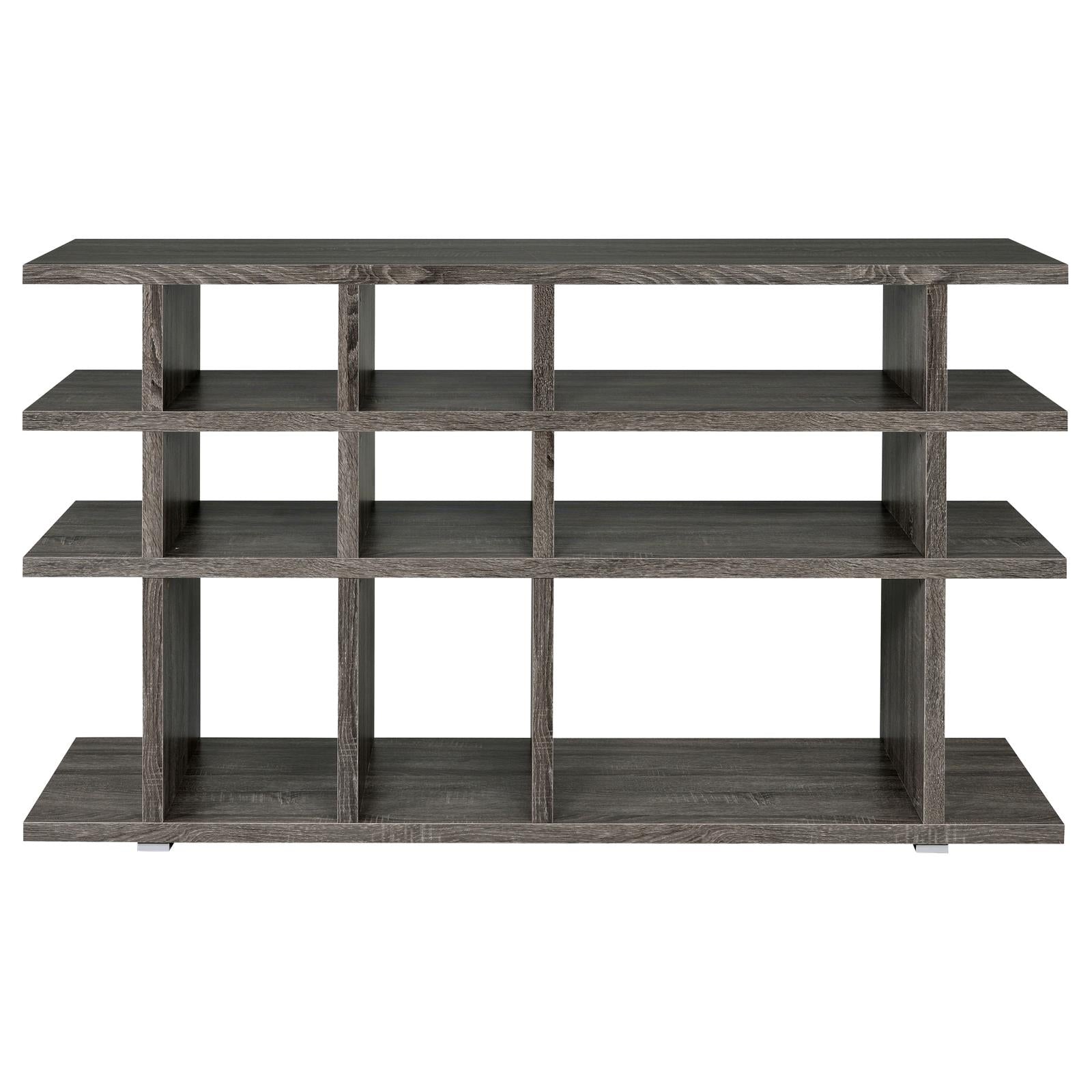 Santos Weathered Gray 3-Tier Bookcase - 800359 - Bien Home Furniture &amp; Electronics