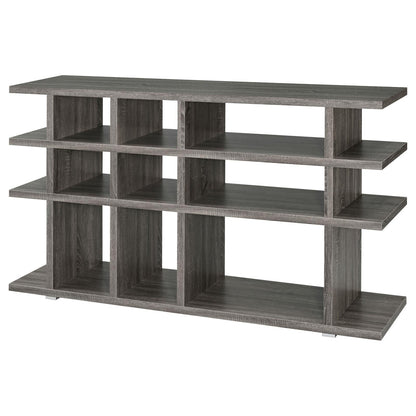 Santos Weathered Gray 3-Tier Bookcase - 800359 - Bien Home Furniture &amp; Electronics