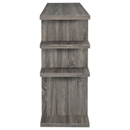 Santos Weathered Gray 3-Tier Bookcase - 800359 - Bien Home Furniture &amp; Electronics