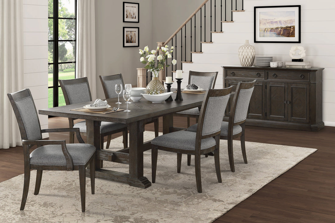 Sarasota Driftwood Brown Extendable Dining Set - SET | 5441-102 | 5441-102B | 5441S(3) - Bien Home Furniture &amp; Electronics