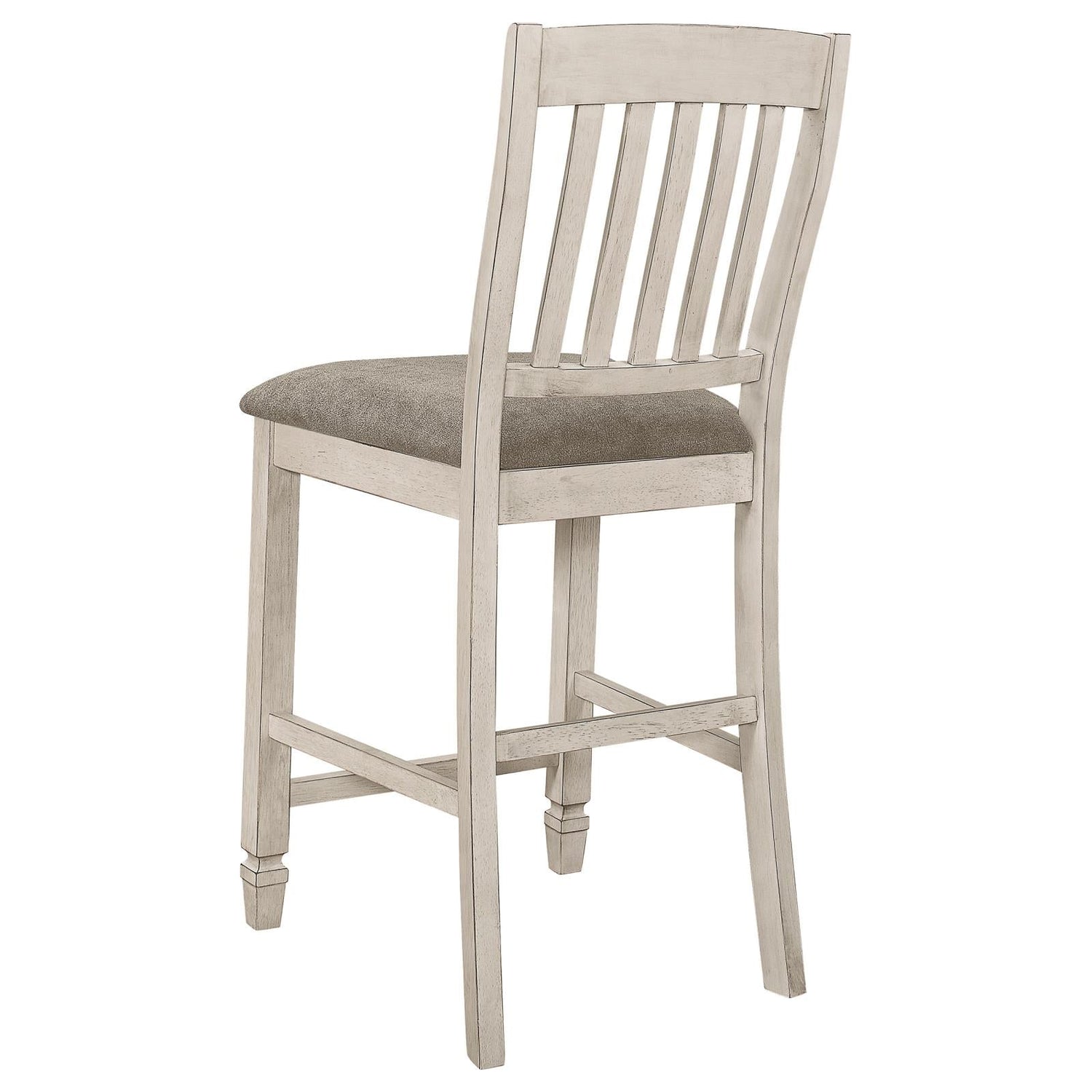 Sarasota Gray/Rustic Cream Slat Back Counter Height Chairs, Set of 2 - 192819 - Bien Home Furniture &amp; Electronics