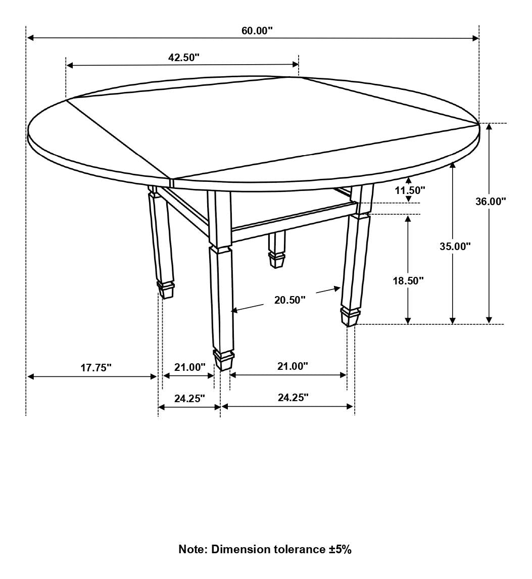 Sarasota Nutmeg/Rustic Cream Counter Height Table with Shelf Storage - 192818 - Bien Home Furniture &amp; Electronics