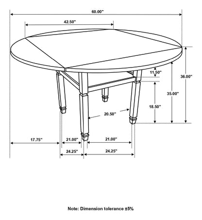 Sarasota Nutmeg/Rustic Cream Counter Height Table with Shelf Storage - 192818 - Bien Home Furniture &amp; Electronics