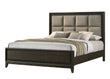 Saratoga Brown King Upholstered Panel Bed - SET | B6540-K-HB | B6540-K-FB | B6540-KQ-RAIL | - Bien Home Furniture & Electronics