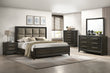 Saratoga Brown Upholstered Panel Bedroom Set - SET | B6540-Q-HB | B6540-Q-FB | B6540-KQ-RAIL | B6540-2 | B6540-4 - Bien Home Furniture & Electronics