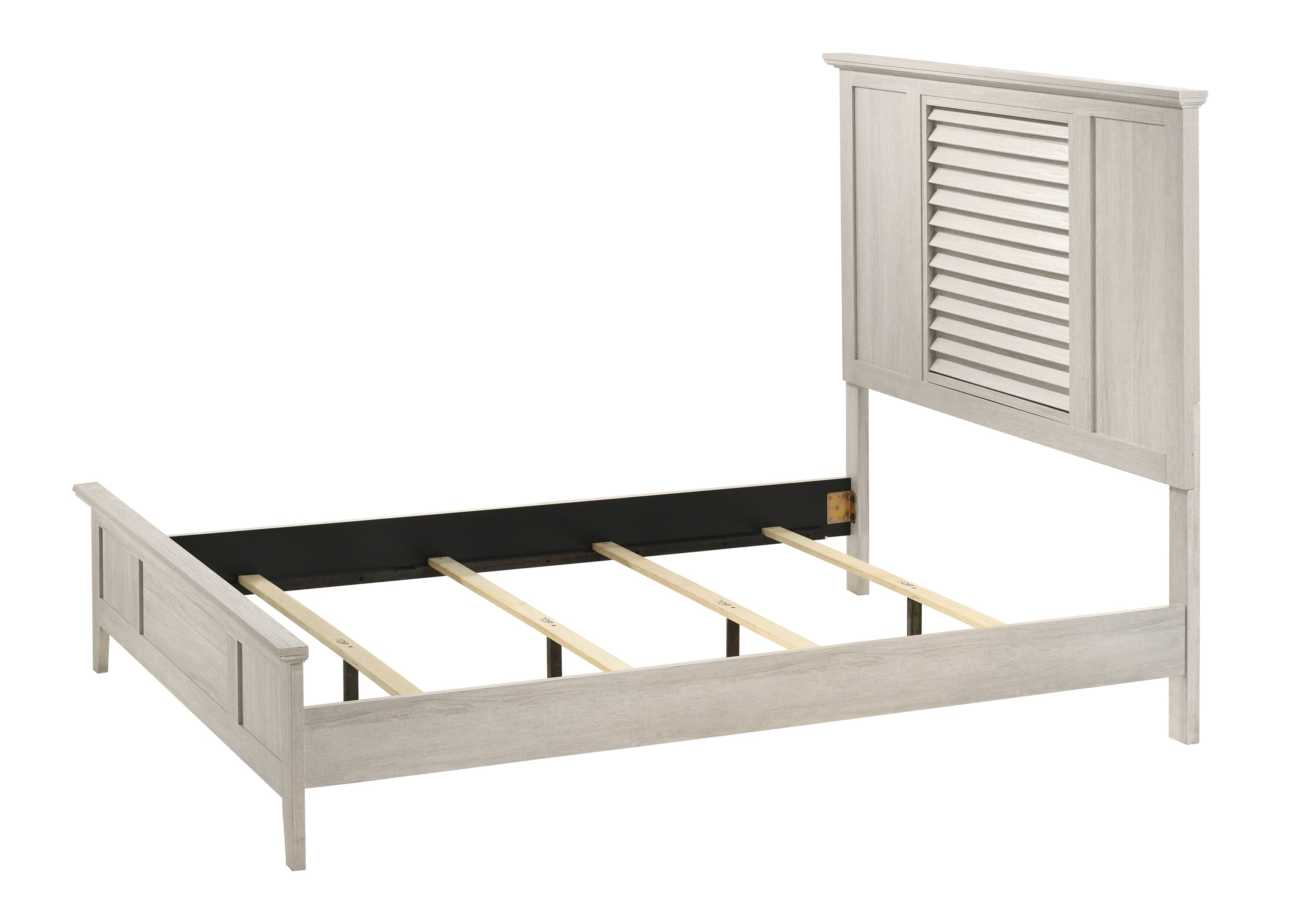 Sarter White King Panel Bed - SET | B4740-K-HBFB | B4740-KQ-RAIL | - Bien Home Furniture &amp; Electronics