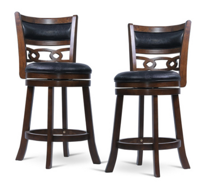 Savor Brown Swivel Counter Chair, Set of 2 - SH1155BRN-24 - Bien Home Furniture &amp; Electronics