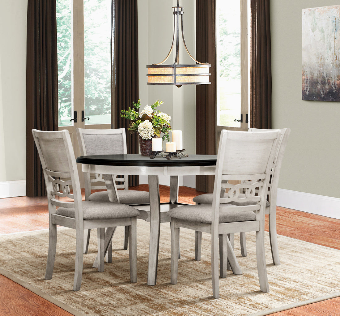 Savor White 5-Piece Dining Set - SH1155WHT - Bien Home Furniture &amp; Electronics