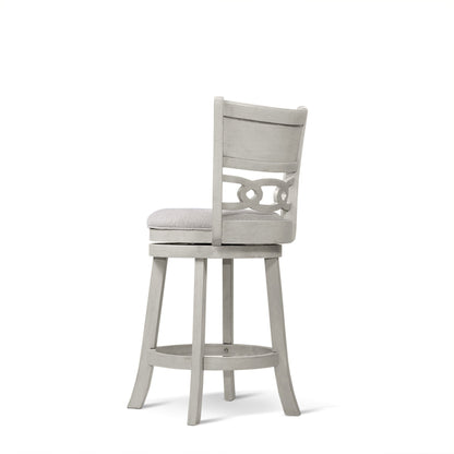 Savor White Swivel Counter Chair, Set of 2 - SH1155WHT-24 - Bien Home Furniture &amp; Electronics