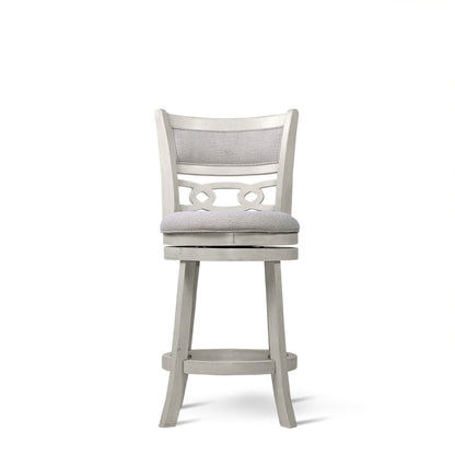 Savor White Swivel Counter Chair, Set of 2 - SH1155WHT-24 - Bien Home Furniture &amp; Electronics