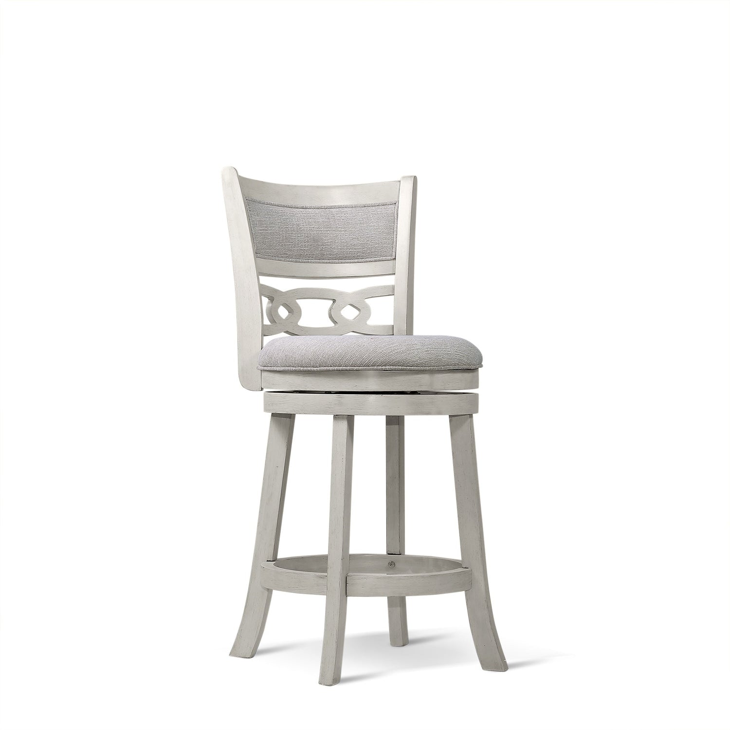 Savor White Swivel Counter Chair, Set of 2 - SH1155WHT-24 - Bien Home Furniture &amp; Electronics