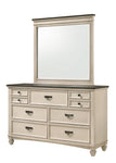 Sawyer Cream/Brown Bedroom Mirror (Mirror Only) - B9100-11 - Bien Home Furniture & Electronics