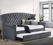 Scarlett Upholstered Tufted Twin Daybed with Trundle - 300641 - Bien Home Furniture & Electronics