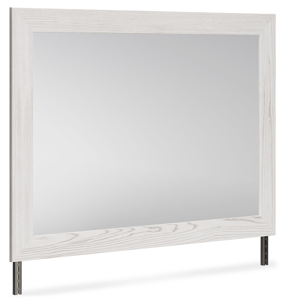 Schoenberg White Bedroom Mirror (Mirror Only) - B1446-36 - Bien Home Furniture &amp; Electronics