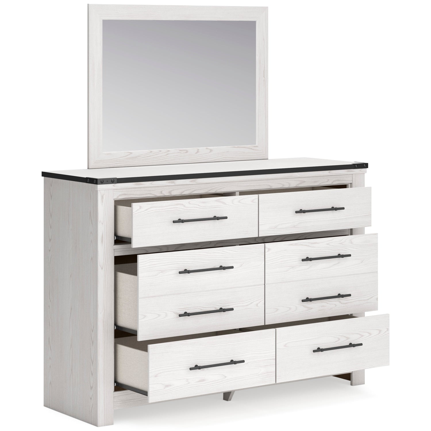 Schoenberg White Panel Bedroom Set - SET | B1446-154 | B1446-157 | B1446-196 | B1446-92 | B1446-245 - Bien Home Furniture &amp; Electronics