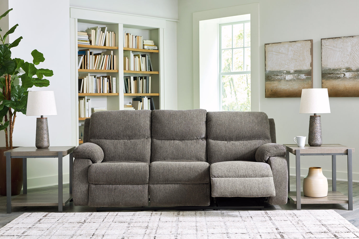 Scranto Brindle Reclining Sofa - 6650288 - Bien Home Furniture &amp; Electronics