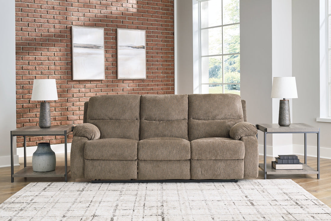Scranto Oak Reclining Sofa - 6650488 - Bien Home Furniture &amp; Electronics