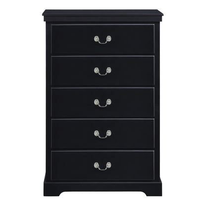 Seabright Black Chest - 1519BK-9 - Bien Home Furniture &amp; Electronics