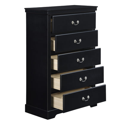 Seabright Black Chest - 1519BK-9 - Bien Home Furniture &amp; Electronics