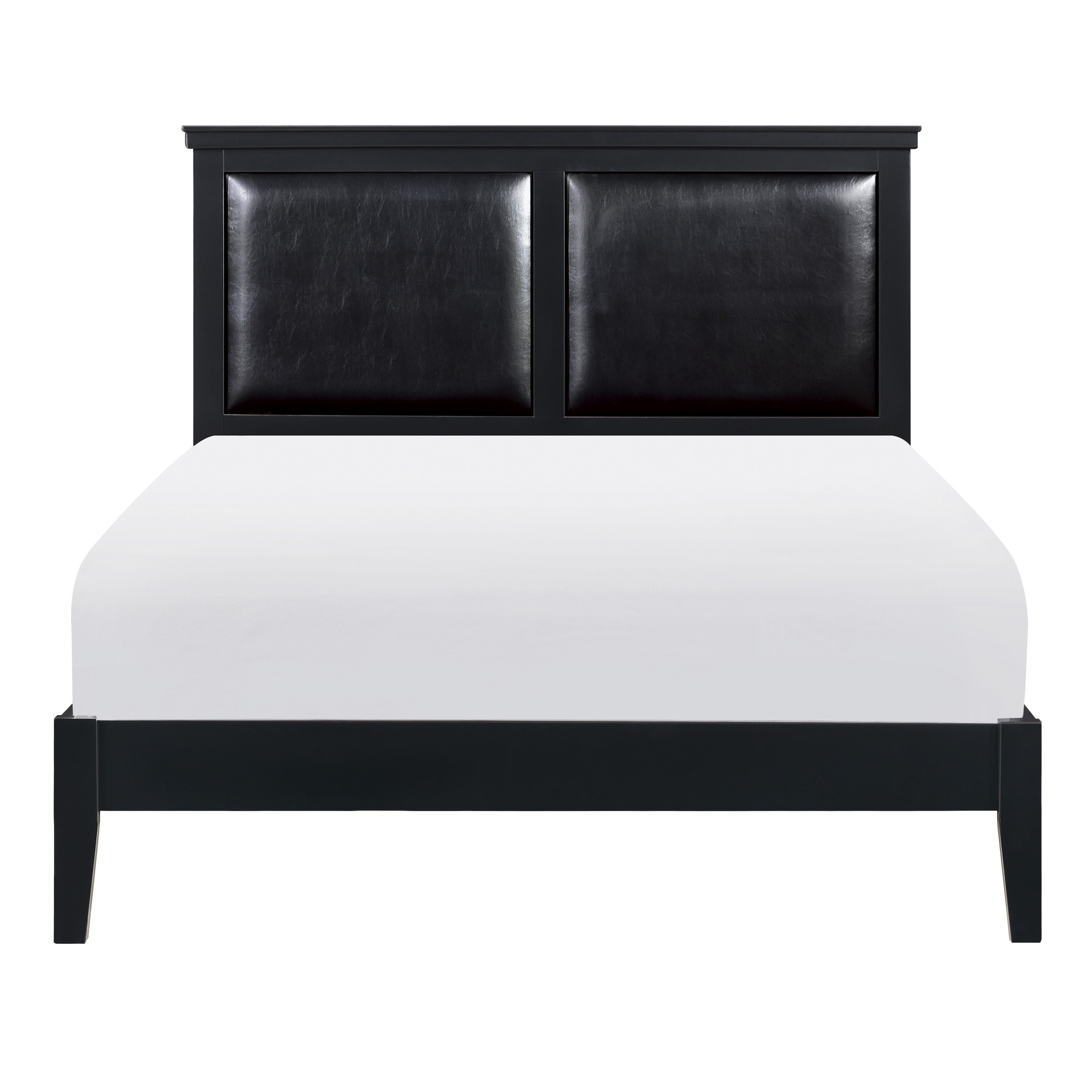 Seabright Black Full Panel Bed - SET | 1519BKF-1 | 1519BKT-3 - Bien Home Furniture &amp; Electronics