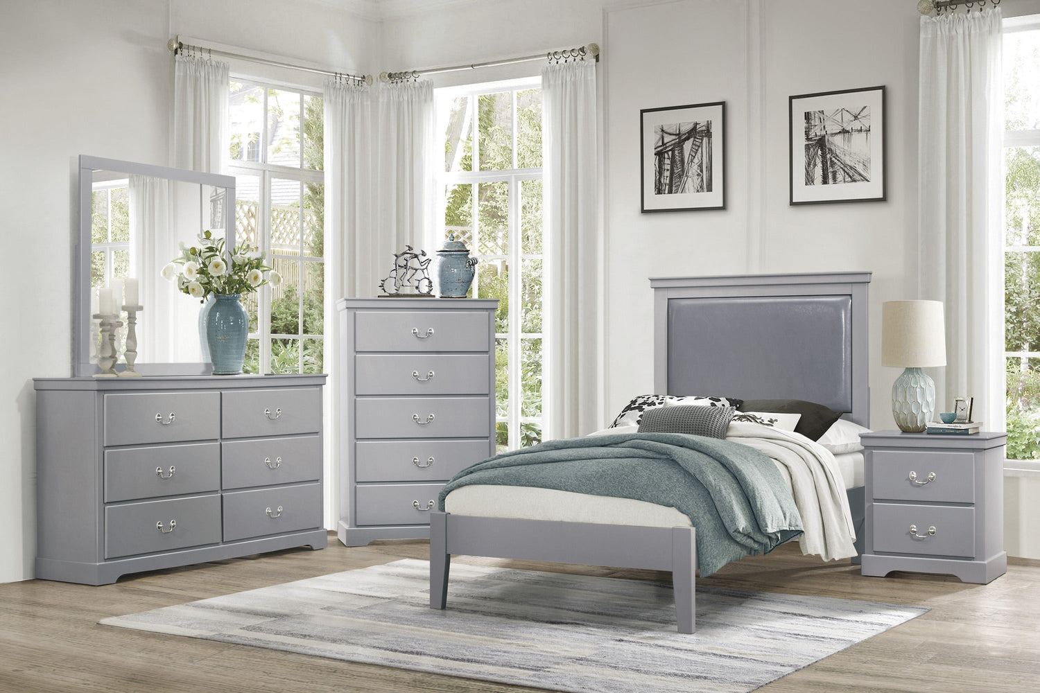 Seabright Gray Dresser - 1519GY-5 - Bien Home Furniture &amp; Electronics