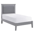 Seabright Gray Twin Bed - SET | 1519GYT-1 | 1519GYT-3 - Bien Home Furniture & Electronics
