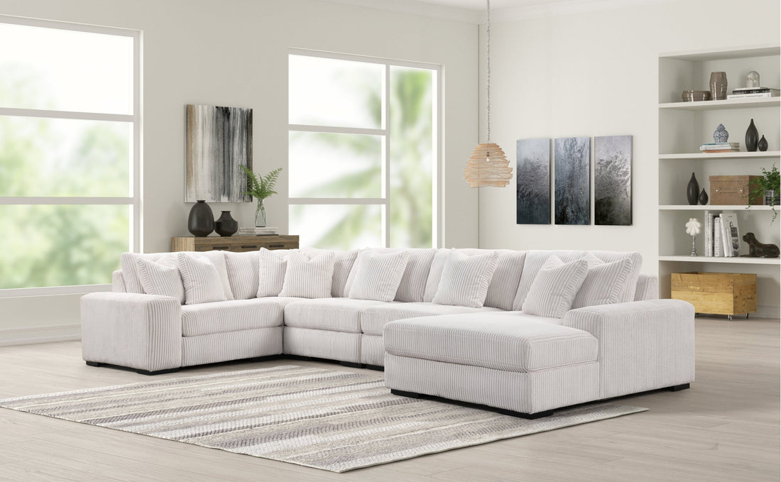 SEASONS BEIGE 5PC Sectional - Seasons - Bien Home Furniture &amp; Electronics