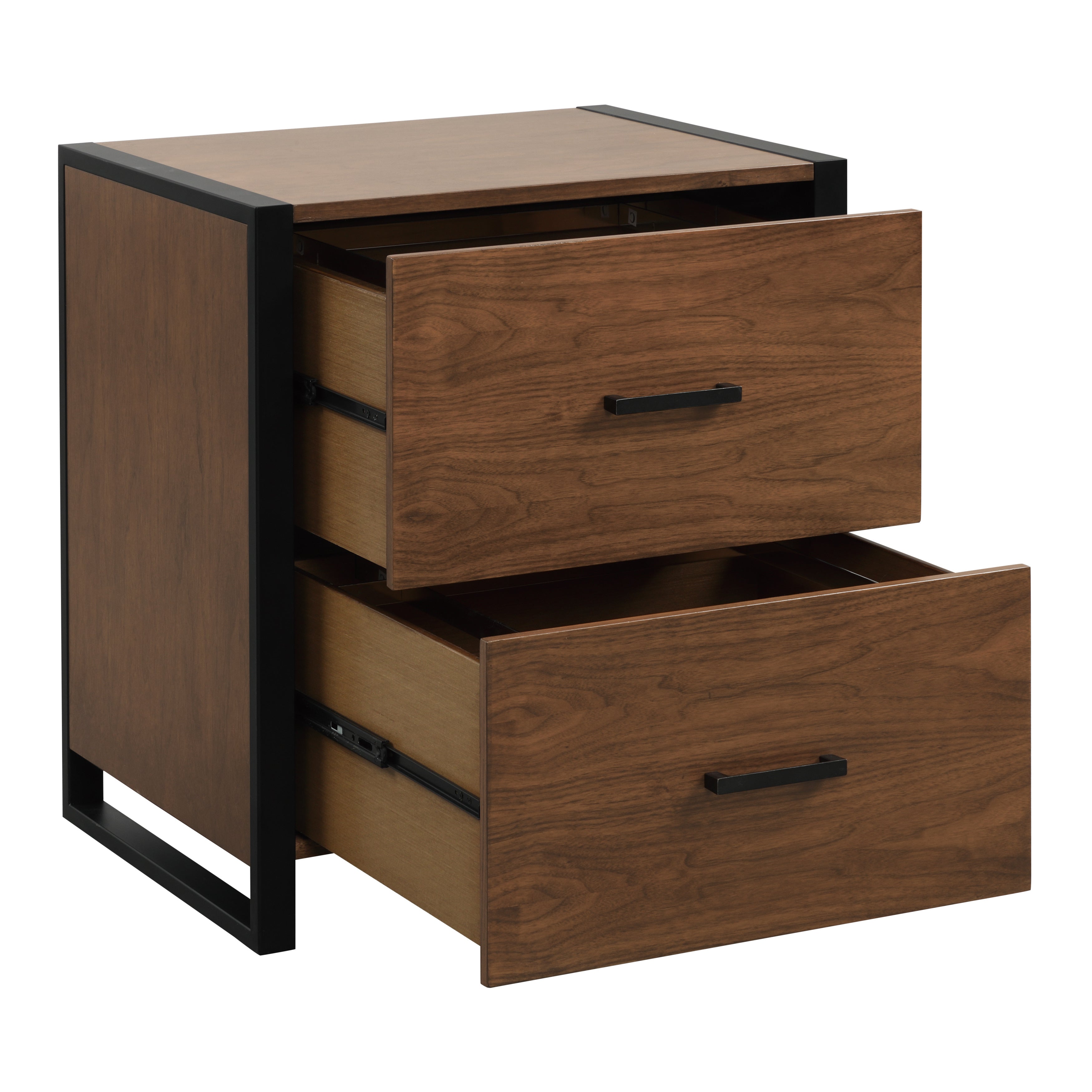 Sedley Walnut/Rustic Black File Cabinet - 5415RF-18 - Bien Home Furniture &amp; Electronics