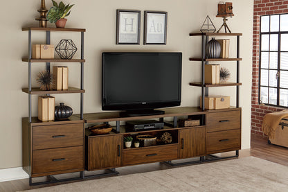 Sedley Walnut/Rustic Black Side Pier - 54150RF-S* - Bien Home Furniture &amp; Electronics