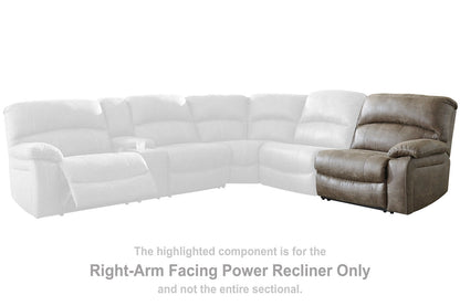 Segburg Driftwood Right-Arm Facing Power Recliner - 3430362 - Bien Home Furniture &amp; Electronics