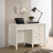 Selena Buttermilk 3-Drawer Computer Desk Storage - 400237 - Bien Home Furniture & Electronics