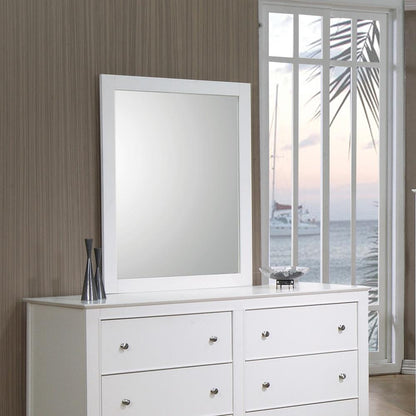 Selena Buttermilk Rectangular Dresser Mirror - 400234 - Bien Home Furniture &amp; Electronics