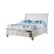 Selena Full Sleigh Bed with Footboard Storage Buttermilk - 400239F - Bien Home Furniture & Electronics