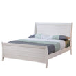 Selena Twin Sleigh Platform Bed Buttermilk - 400231T - Bien Home Furniture & Electronics