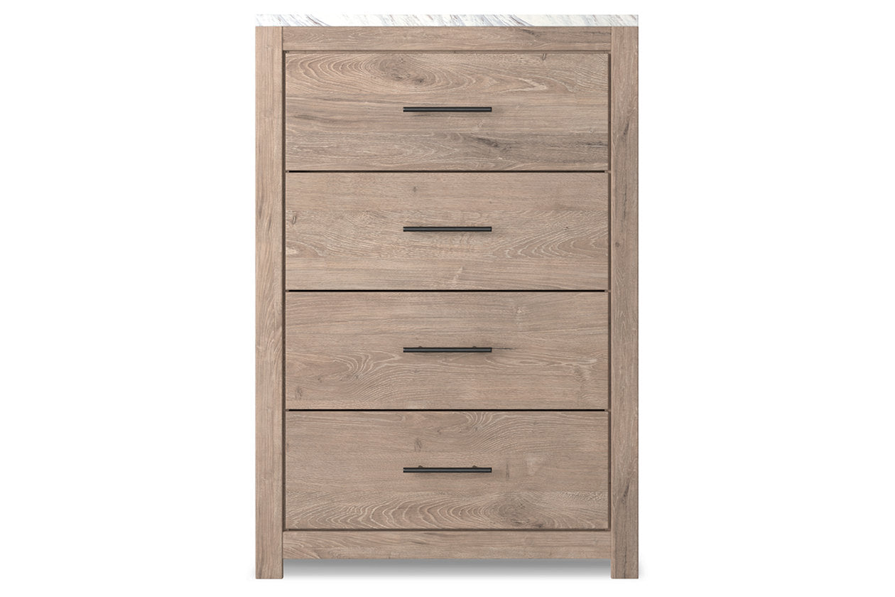 Senniberg Light Brown/White Chest of Drawers - B1191-44 - Bien Home Furniture &amp; Electronics