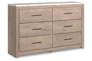 Senniberg Light Brown/White Dresser - B1191-31 - Bien Home Furniture & Electronics