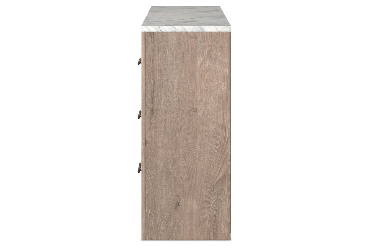 Senniberg Light Brown/White Dresser - B1191-31 - Bien Home Furniture &amp; Electronics