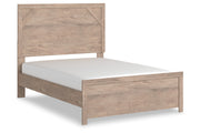 Senniberg Light Brown/White Full Panel Bed - SET | B1191-55 | B1191-86 - Bien Home Furniture & Electronics