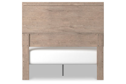Senniberg Light Brown/White Full Panel Bed - SET | B1191-55 | B1191-86 - Bien Home Furniture &amp; Electronics