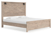 Senniberg Light Brown/White King Panel Bed - SET | B1191-56 | B1191-58 | B1191-99 - Bien Home Furniture & Electronics