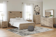 Senniberg Light Brown/White Lighted Panel Bedroom Set - SET | B1191-56 | B1191-58 | B1191-99 | B1191-31 | B1191-36 | B1191-92 | B1191-44 - Bien Home Furniture & Electronics