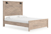 Senniberg Light Brown/White Queen Panel Bed - SET | B1191-54 | B1191-57 | B1191-98 - Bien Home Furniture & Electronics