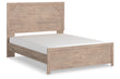 Senniberg Light Brown/White Queen Panel Bed - SET | B1191-71 | B1191-96 - Bien Home Furniture & Electronics