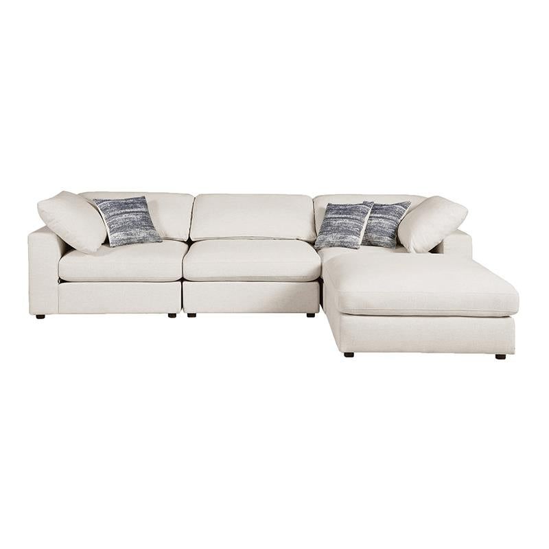 Serene 4-Piece Upholstered Modular Sectional Beige - 551321-SETB - Bien Home Furniture &amp; Electronics