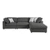Serene 4-Piece Upholstered Modular Sectional Charcoal - 551324-SETB - Bien Home Furniture & Electronics