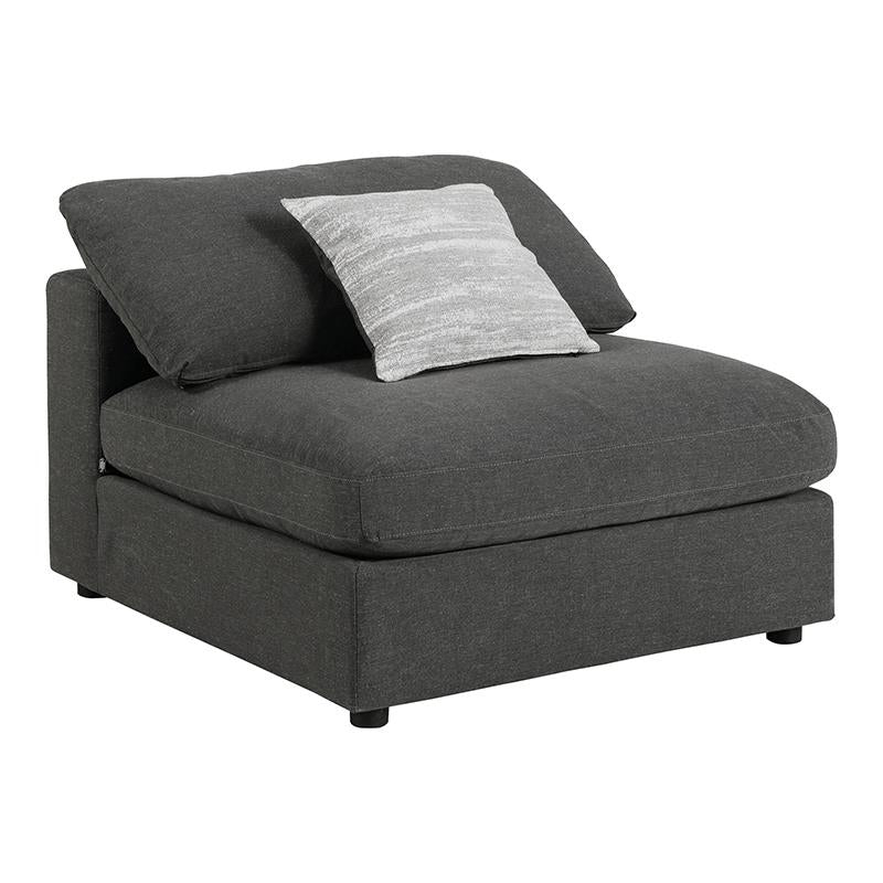 Serene 4-Piece Upholstered Modular Sectional Charcoal - 551324-SETB - Bien Home Furniture &amp; Electronics