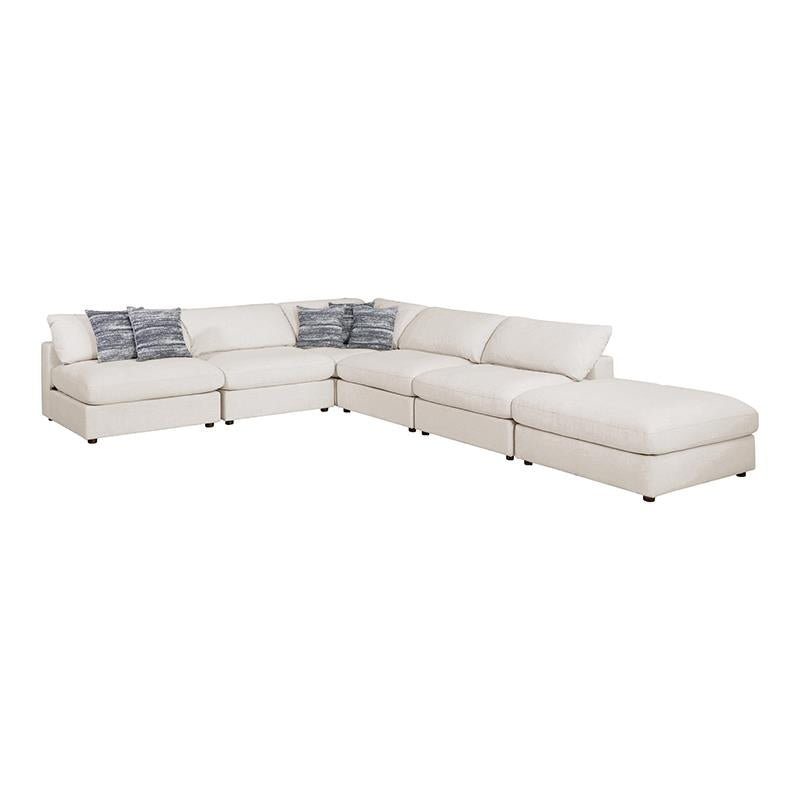 Serene 6-Piece Upholstered Modular Sectional Beige - 551321-SET - Bien Home Furniture &amp; Electronics