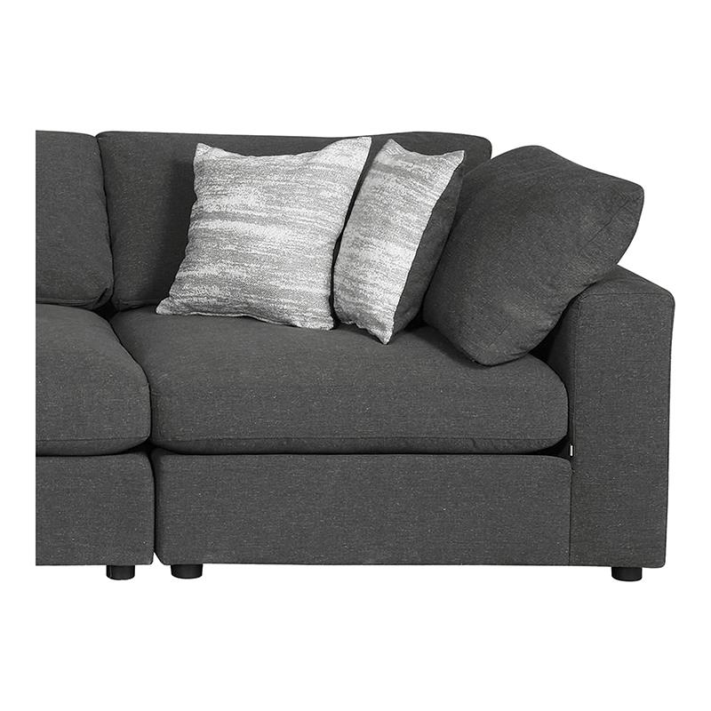 Serene 6-Piece Upholstered Modular Sectional Charcoal - 551324-SET - Bien Home Furniture &amp; Electronics