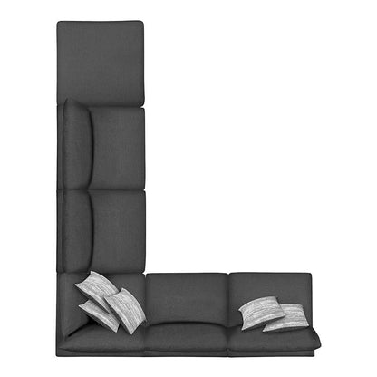 Serene 6-Piece Upholstered Modular Sectional Charcoal - 551324-SET - Bien Home Furniture &amp; Electronics